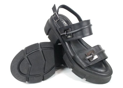 Ardelle Nova – sandale damă din piele naturală neagră