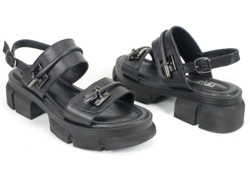 Ardelle Nova – sandale damă din piele naturală neagră