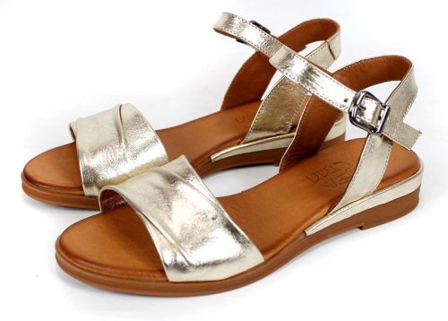 Pantofi casual dama din piele naturala cu imprimeu floral - model Luna