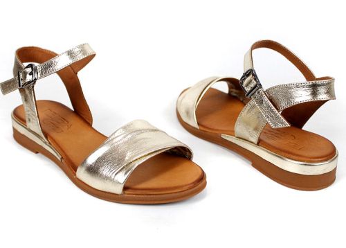 Pantofi casual dama din piele naturala cu imprimeu floral - model Luna