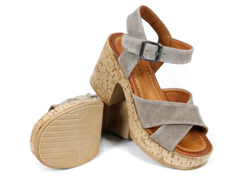 Elara Vibe – dacă vrei sandale comode și stilate în nuanță taupe, acesta e modelul tău