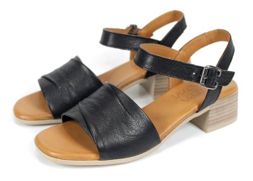 sandale damă Alexa negre piele naturală