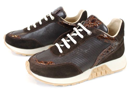 Sienna Vell – sneakers damă din piele naturală și velur