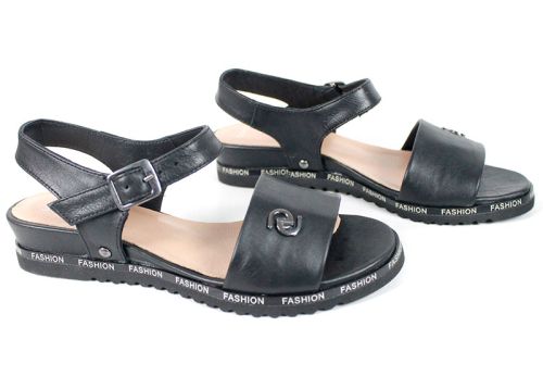 Isabella Cortez – sandale damă din piele naturală neagră stil urban