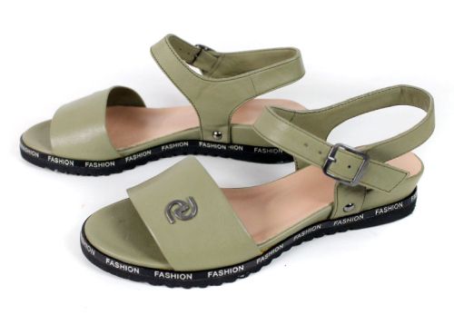 Isabella Cortez – sandale damă din piele naturală verde modern