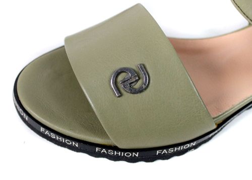 Isabella Cortez – sandale damă din piele naturală verde modern