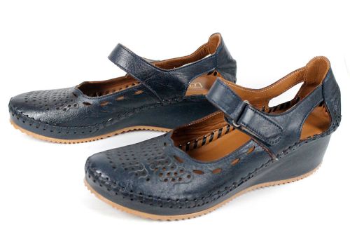1237TKK – pantofi damă de vară din piele naturală maro