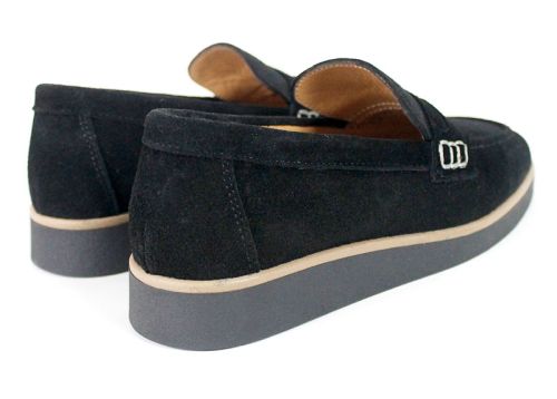 Women's Genuine Suede Loafers in Light Brown – Vero Lume