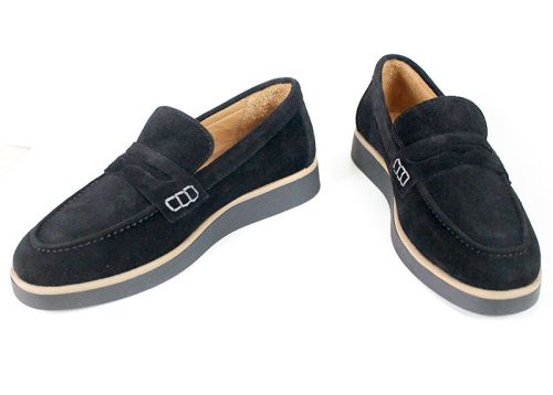 Women's Genuine Suede Loafers in Light Brown – Vero Lume