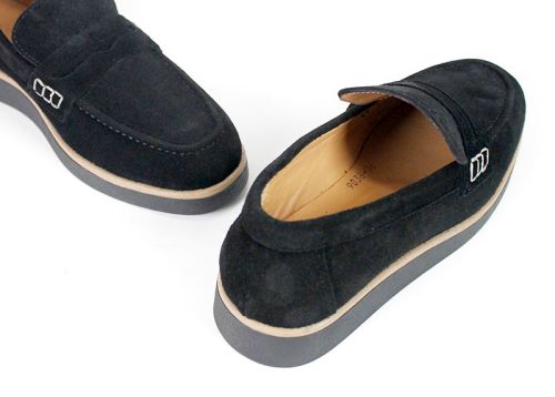 Women's Genuine Suede Loafers in Light Brown – Vero Lume