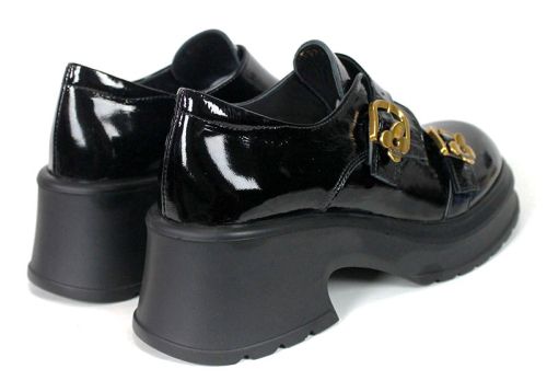 Isabella Da Souza – pantofi premium damă din piele naturală lăcuită cu platformă