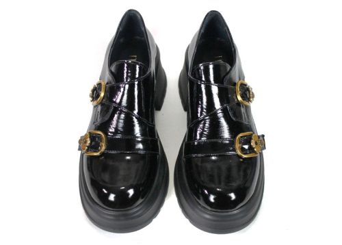 Isabella Da Souza – pantofi premium damă din piele naturală lăcuită cu platformă
