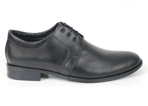 Pantofi formali barbatesti cu sireturi in negru - model Elegant Step