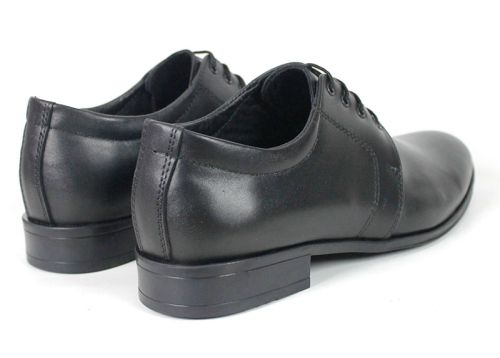 Pantofi formali barbatesti cu sireturi in negru - model Elegant Step