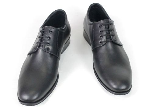 Pantofi formali barbatesti cu sireturi in negru - model Elegant Step