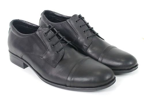 Pantofi Eleganți Bărbătești Lorenzo Marchetti din Piele Naturală Negri