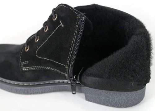 Ghete Clark confortabile pentru damă din piele întoarsă naturală