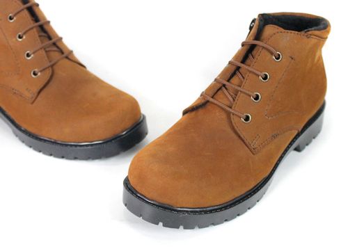 Ghete Clarks de damă de iarnă din piele naturală Crazy maro – Vert Élégant
