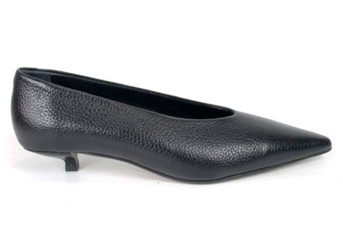 Valeria Santoro pantofi eleganți de damă din piele naturală neagră.