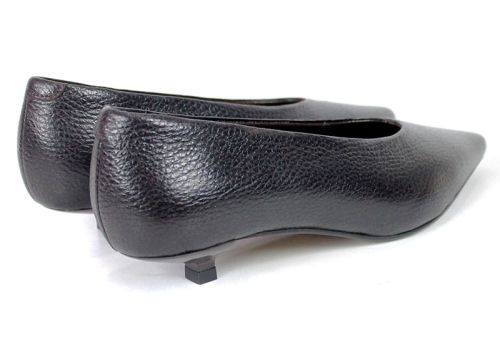 Valeria Santoro – Pantofi eleganți de damă din piele naturală maro închis
