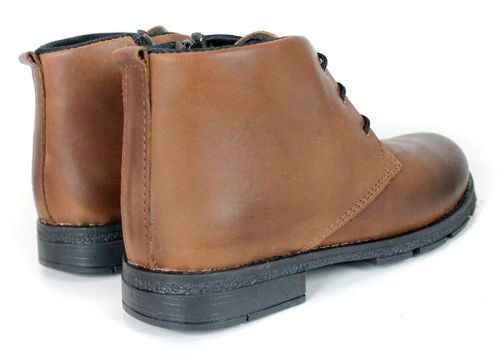 Siena Bellini – ghete tip chukka de damă din piele naturală maro deschis
