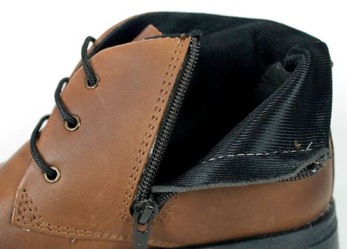 Siena Bellini – ghete tip chukka de damă din piele naturală maro deschis