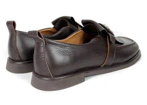 Vittoria De Luca – pantofi premium de damă din piele naturală maro închis