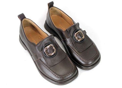 Vittoria De Luca – pantofi premium de damă din piele naturală maro închis