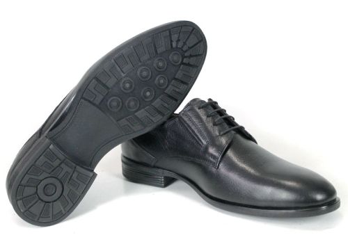 Pantofi negri eleganți pentru bărbați din piele naturală PESHTERA™