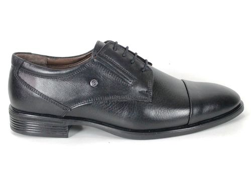 Pantofi eleganți pentru bărbați Luca Bernardi din piele naturală neagră