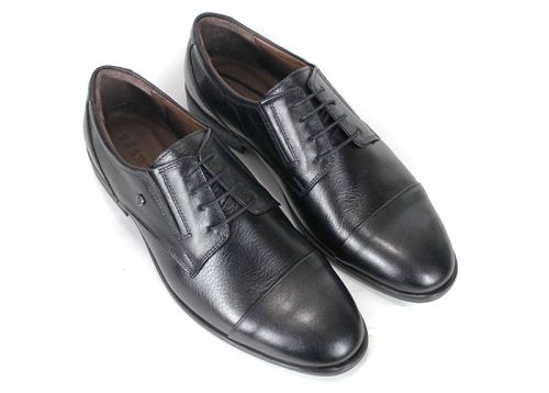 Luca Bernardi – pantofi eleganți pentru bărbați din piele naturală neagră