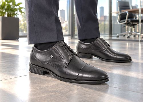 Luca Bernardi pantofi eleganți din piele naturală cu cusătură cap-toe