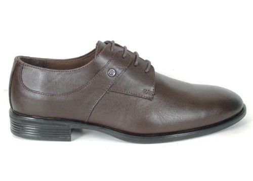 Adriano Morelli men's formal shoes in dark brown genuine leather