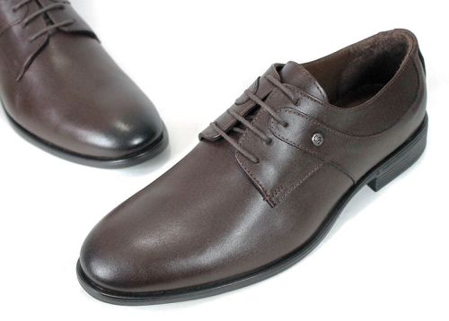 Adriano Morelli Men's Formal Shoes – Dark Brown Genuine Leather