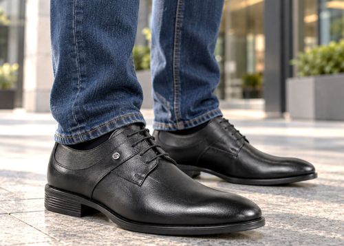 Adriano Morelli – Men's Formal Shoes in Black Genuine Leather