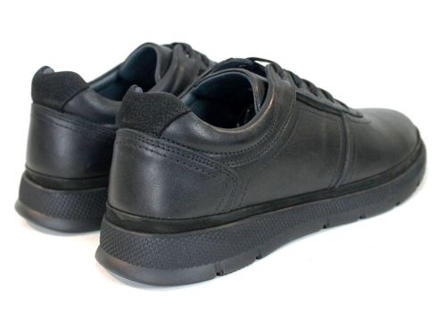 Nico Bellandi – pantofi casual pentru bărbați din piele naturală neagră