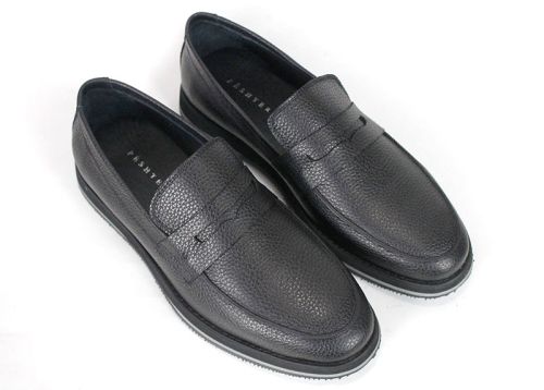 Enzo Marchelli – mocasini pentru bărbați din piele naturală neagră