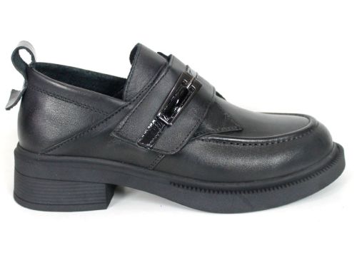 Bianca Rinaldi – pantofi loafer de damă din piele naturală neagră