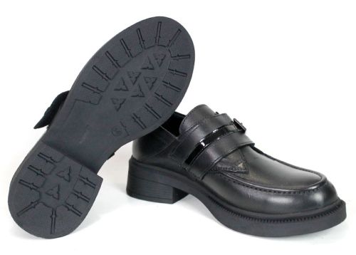 Bianca Rinaldi – pantofi loafer de damă din piele naturală neagră