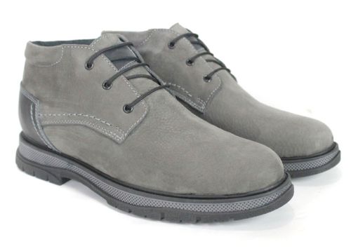 Bruno Salazar – Men's Chukka Boots in Grey Genuine Nubuck