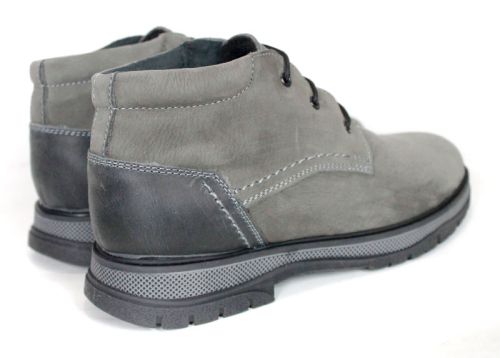Bruno Salazar – Men's Chukka Boots in Grey Genuine Nubuck