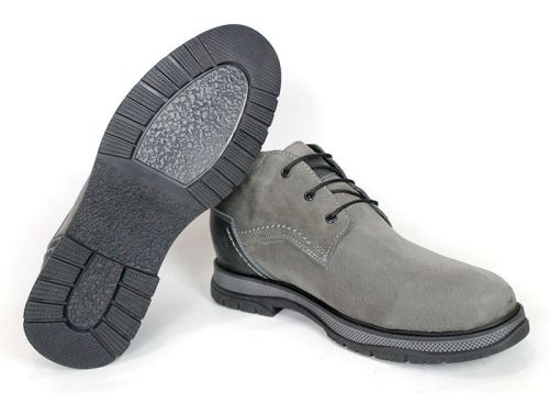 Bruno Salazar – Men's Chukka Boots in Grey Genuine Nubuck