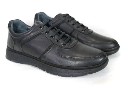 Matteo De Luca – Men's Shoes in Black Genuine Leather