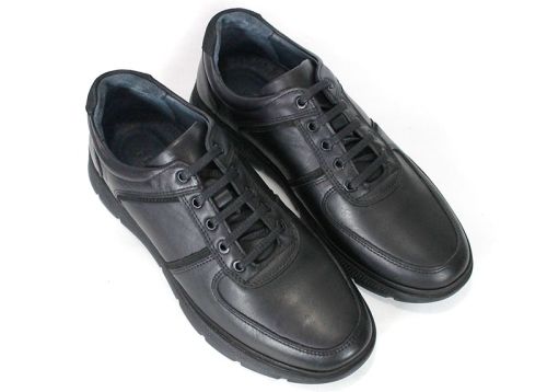 Matteo De Luca – Men's Shoes in Black Genuine Leather