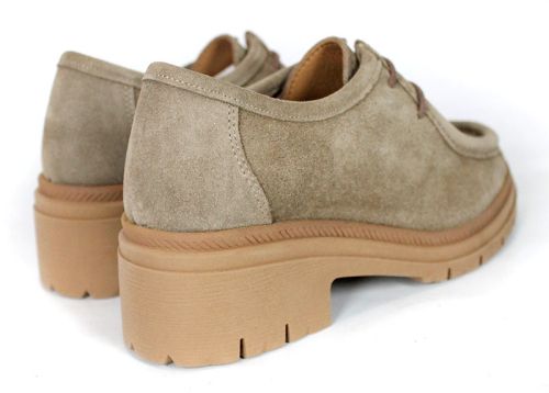 Francesca Morelli – Loafers damă din velur natural în nuanță mustang