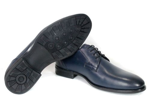 Luca Moretti – pantofi eleganți pentru bărbați din piele naturală bleumarin