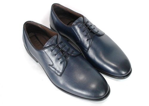 Luca Moretti – pantofi eleganți pentru bărbați din piele naturală bleumarin