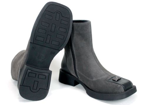 Bianca Morelli – Women’s Extravagant Genuine Suede Boots in Anthracite