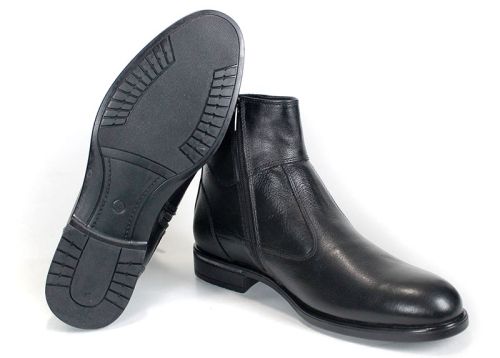Matteo Bellori – Ghete elegante pentru bărbați din piele naturală neagră
