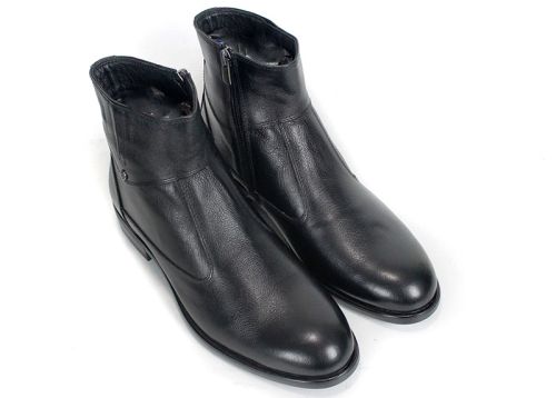 Matteo Bellori – Ghete elegante pentru bărbați din piele naturală neagră